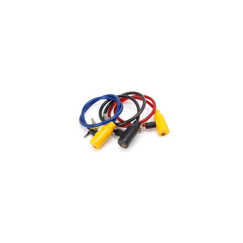caralin 8x640MM Cycling Cable Anti-Theft Scooter Safety Lock with 2
