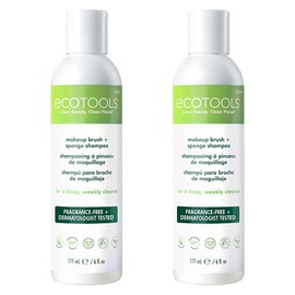 EcoTools Daily Brush Cleaner, Makeup Brush Cleanser Spray, Quick Drying Brush Spray, Fragrance Free & Dermatologist Tested, Travel Size, TSA Approved, Cruelty-Free & Vegan, 3 fl oz./89 ml. Bottle