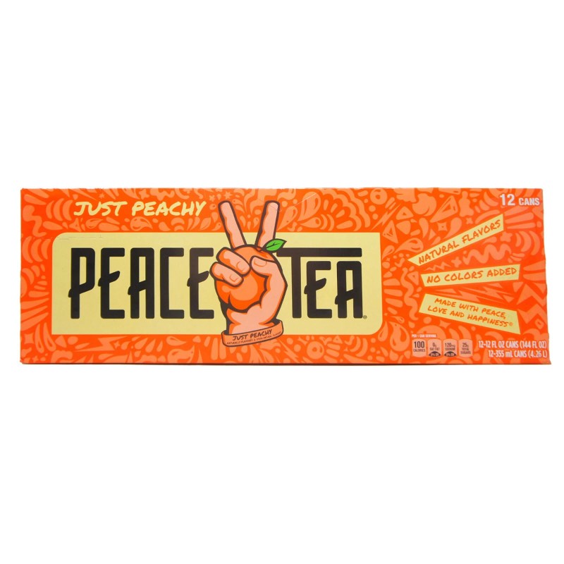 Peace Tea Just Peachy Peace Tea, Peach Flavored Tea Soda,