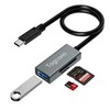 SD Card Reader 3 in 1, SD/TF Card Reader and