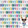 Chunful 100 Pieces Dog Bandanas Bulk Summer Pet Bandanas Pack