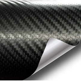 VViViD Black Carbon Fiber Air-Release Adhesive Vinyl Tape Roll (1/2 Inch x 20ft)