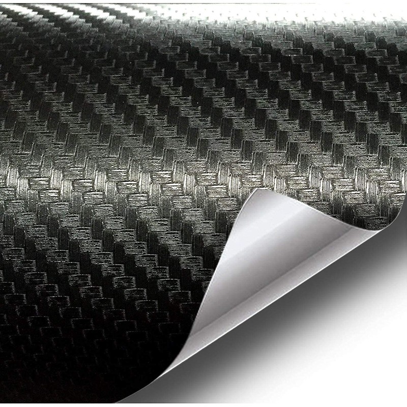 VViViD Black Carbon Fiber Air-Release Adhesive Vinyl Tape Roll (1/2