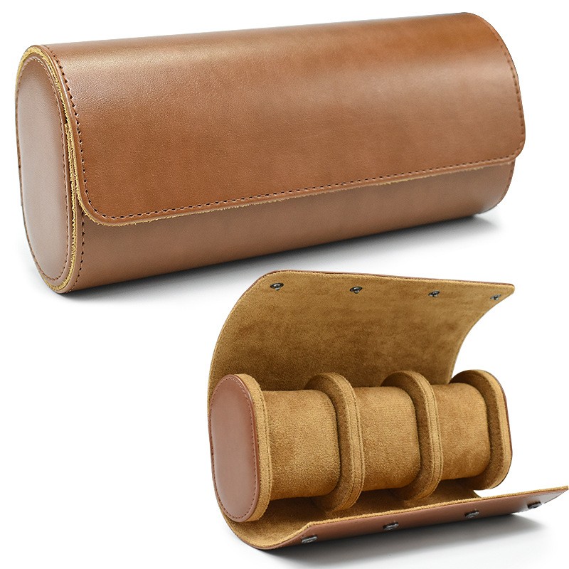 Watch Roll Travel Case for Watch Storage – Leather Organizer