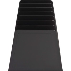 Desktop File Organizer, Mail Organizer, 7 Compartments Office File Sorter, for Easy access to your files, Invoices, Letters and more - 4.5" Height x 8.8" Width x 5.5" Depth - Black, Eco-Friendly