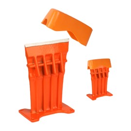 SPEED FORCE Firewood Kindling Log Wood Splitter – No Axe! Wedge Point Splits Firewood, 6 Inch, Orange with Safety Cover