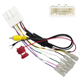 Daihatsu Genuine Back Camera Converter Commercial Navigation RCA 24 Pin Connector Steering Switch Car Speed Reverse Parking Adapter Connection Conversion Rear Camera Kit External Navigation Tanto