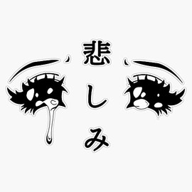 Magnet Anime Eyes Magnet Bumper Sticker Car Magnet Flexible Reuseable Magnetic Vinyl 5"