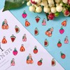 COGCHARGER 140 Stück Obst-Charms-Anhänger, Imitation, Lebensmittel-Charm, Kirsche, Wassermelonen-Anhänger für Schmuck,