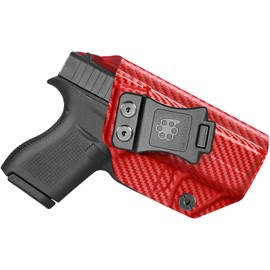 Glock42 Holster IWB Kydex Holster Fit: Glock 42 Pistol – Inside Waistband Concealed Carry – Adjustable Cant & 'Posi-Click' Retention – No Wear - No Jitter - USA Made by Amberide