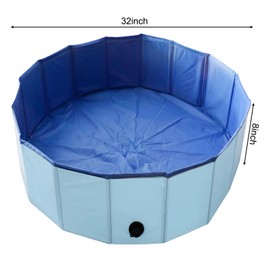 Artilife Whelping Box for Dogs Welp Box Whelping Pool,Puppy Whelping Box,Whelping Pen for Dogs,Whelping Box for Dogs and Puppies,Great for Puppies,Easy to Clean (32inch Dia.x8inch H(80x20cm), Blue)