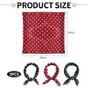 KSBBHDS 3 Stücke Polka Dot Square Schal, Retro Classic Seidenschal,