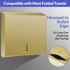 Stardrix Paper Towel Dispenser Wall Mount, Brushed Gold Stainless Steel