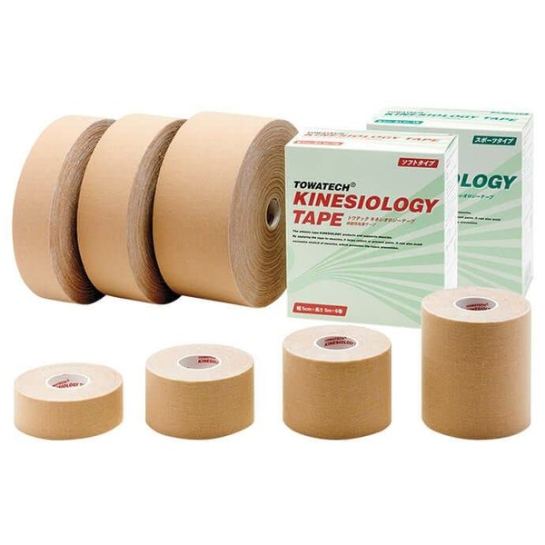 Kinesiology Tape, Soft Type, 1.5 x 16.4 ft (37.5 x