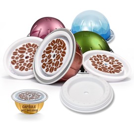 SWEETDEER Reusable Lidss For Vertuo, 3 Pcs Food Grade Silicon For Reusable Pods Vertuo, Refillable Pod,Compatible with Vertuo