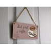 Plywood Coffee Lover Hanging Sign, Kitchen Decor with Full Colour