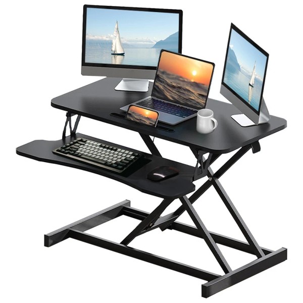 Unbranded 32 Inch Desk Converter, Height Adjustable Sit to Stand