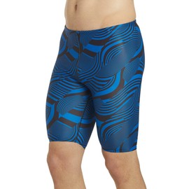 iSwim Men's Lite Swimsuit Jammer, UPF 50+ Sun Protection, Durable Polyester Spandex, Adjustable Drawstring Waist - Blue - 40