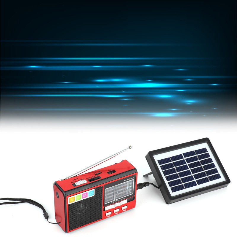 Radio FM AM SW Portable Radio Support Solar Battery Charging