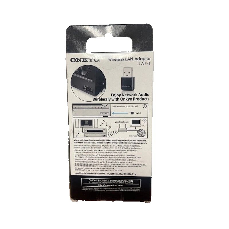 Onkyo Genuine Onkyo UWF-1 USB 802.11n Wi-Fi Wireless LAN Receiver