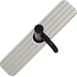 Tapete para llave para lavabo de baño (17 pulgadas, gris claro)
