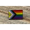 Intersex Inclusive Progress Pride Lapel Pin Silver 1"