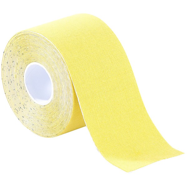 newgen medicals Rheumatism Bands: Kinesiology Tape Cotton Fabric 5cm x 5m Yellow (Plaster Tape, Sports Tape, Bandages)