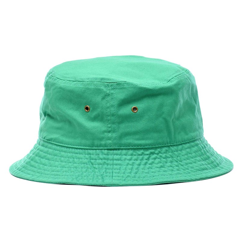 NEWHATTAN Stonewash Bucket Hat 1500 - kellygreen