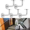 Pack of 4 Handrail Brackets, Stainless Steel Railing Rail Brackets,