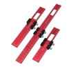 Set of 3 Woodworking Scriber Positioning Scribing Gauge Ruler Aluminum
