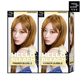 미쟝센 뉴 헬로블리치 프라이머 버블 탈색약, 2개 Mise en Scène New Hello Bleach Primer Bubble Bleaching Agent, 2-pack
