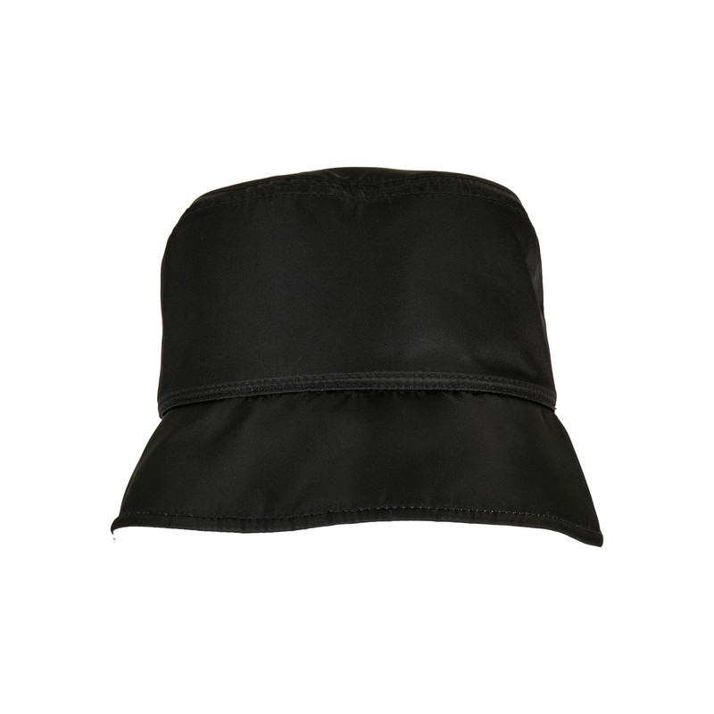 Flexfit Unisex 5003NH Nylon Sherpa Bucket Hat, Black/Off-White, One Size,