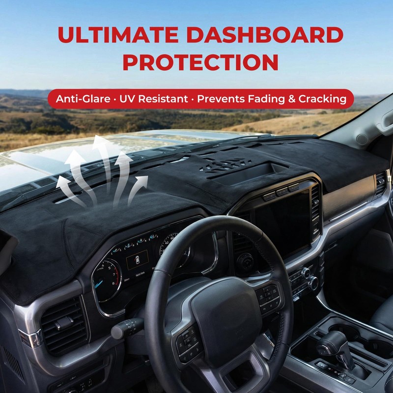 ACLONG Dashboard Cover Mat Fit for Ford F150 2021 2022