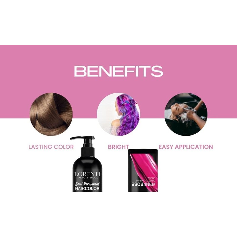 Lorenti Semi Permanent Direct Coloring Cream | Long Lasting Hair