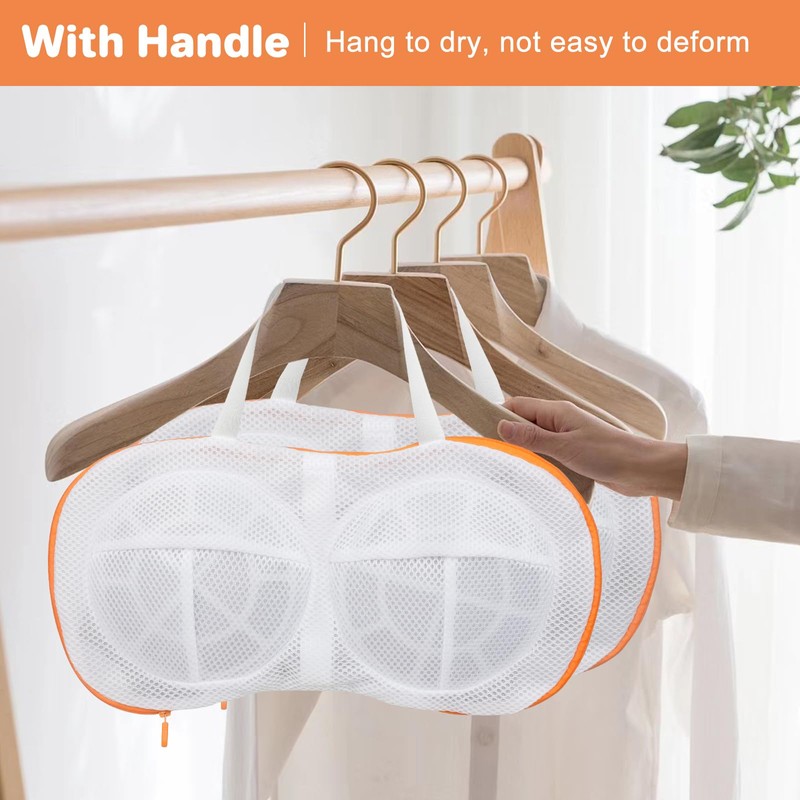 Pack of 2 Bra Laundry Net Large Wash Bag with