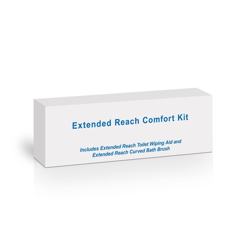 Extended Reach Toilet Wiper & Bath Brush Set - Long
