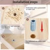 Ziranee M6 Threaded Inserts for Wood, 100 Pcs Threaded Insert