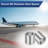 M METERXITY 8PCS M8 304 Stainless Steel Spacers 8mm ID