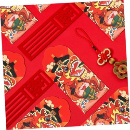 HONMEET 12Pcs Creative Year Red Envelopes Cartoon Red Packet for Bronzing Design Unique Money Bags for Celebrations for Gifting and Collecting