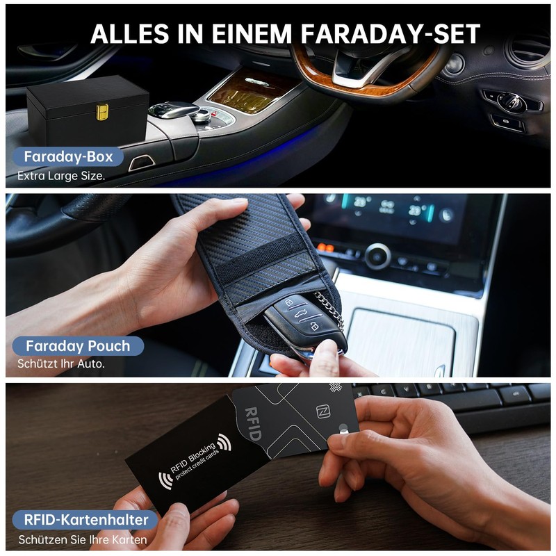 RealPlus Keyless Go Protection Car Key Box, Extra Large Faraday
