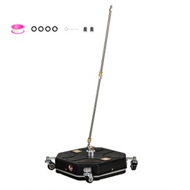 OCPTY 16.5" Pressure Washer Surface Cleaner with 4 Wheels 1/4" Quick Connector and Washer Accessories,4.0 GPM Pressure Washer Attachments for Concrete, Patio, Sidewalk, Deck and Driveways,4000 PSI