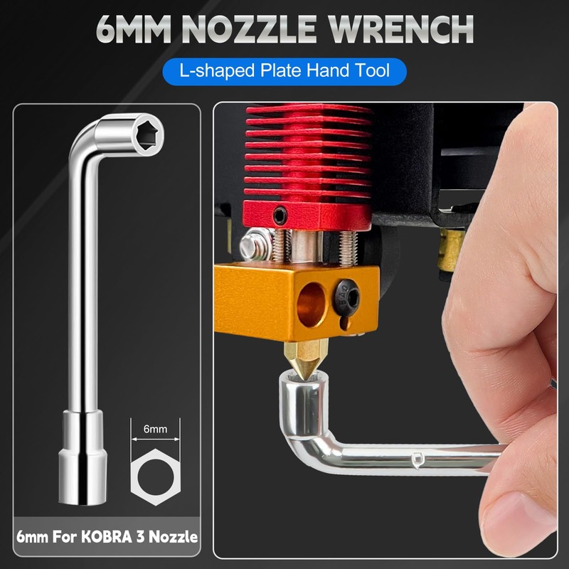 ANYCUBIC Kobra 3 Hotend, 22pcs 3D Printing Extruder Hotend Kit,Kobra