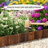 GHWIE Garden Edging Border Garden Fence Wood Fence Border for