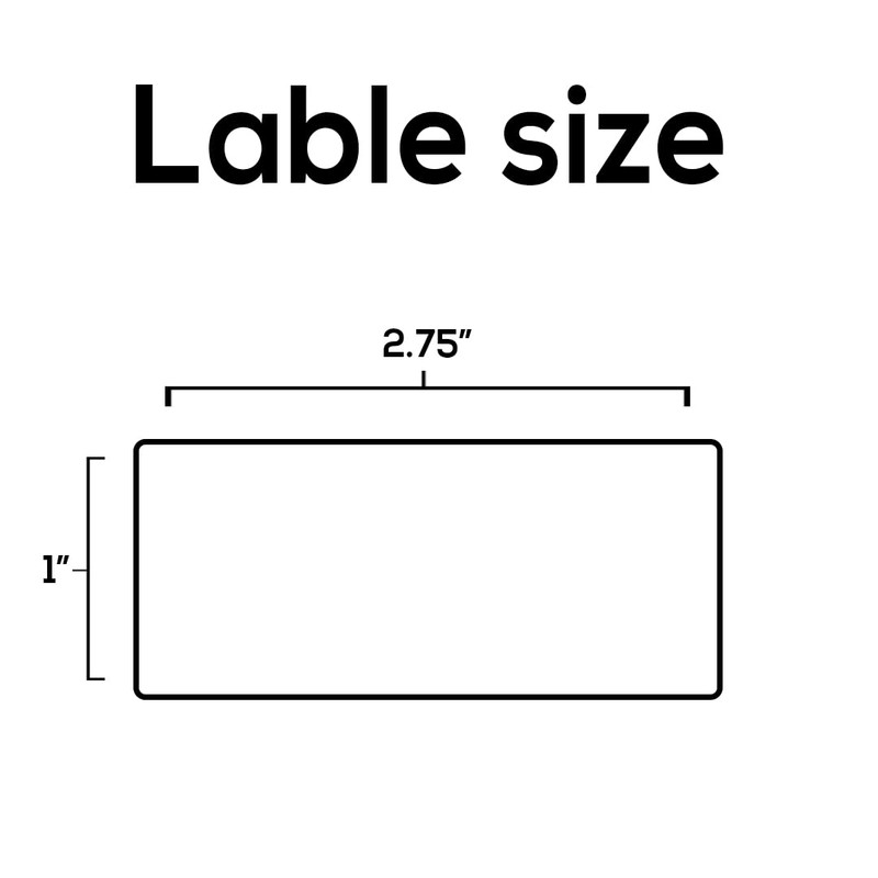 Ideal Seal All-Purpose Labels, 1 x 2.75 inches, White Pack