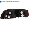 Spec-D Tuning Red Clear Lens Tail Lights Compatible with 1992-1995