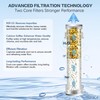 BRIGHT SHOWERS Filtered Shower Head with Handheld, High Pressure 9