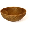 NELUHA Teak Wooden Bowl Round Diameter 24 cm Height 9