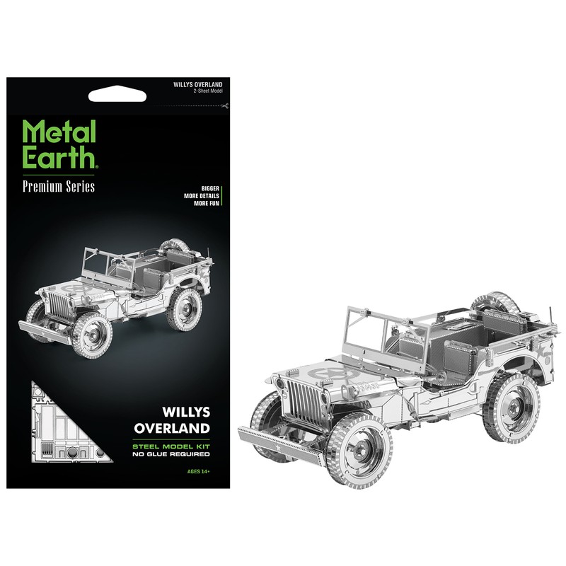 DCD Model Kit Willys Overland Jeep by Metal Earth Steel