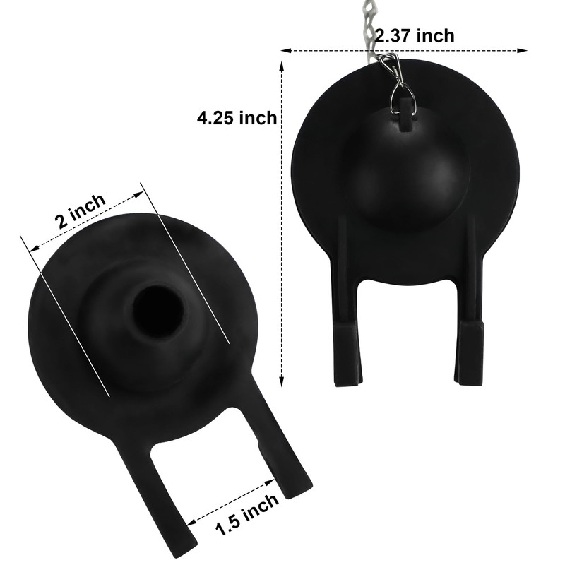 2 Pack Toilet Flapper Replacement Kit 2 Inch Universal Toilet