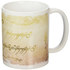 Pyramid International Lord of The Ring Inscription Keramikbecher, Keramik, Mehrfarbig, 8.5 x 12 x 10.5 cm